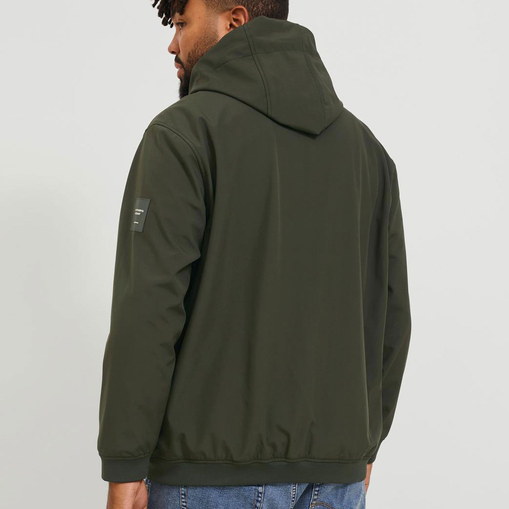 Jack & Jones Basic Hooded Softshell Jacket Men (plussize) | Plutosport